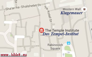 Adresse des Tempel-Institutes auf dem Stadtplan