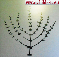 Golden Menorah - menorah , which God commanded Moses to make the pattern of one of the plants