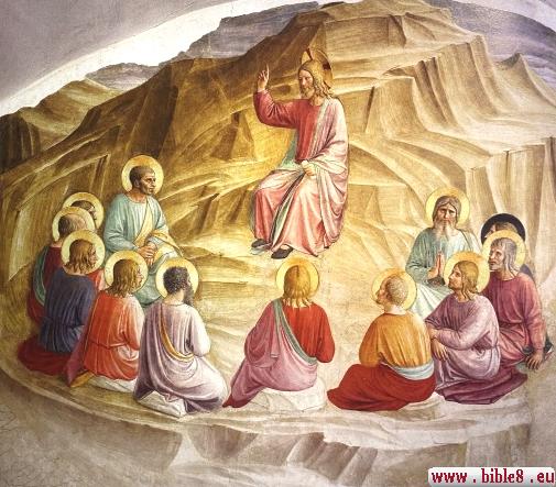 Средневековое изображение Нагорной проповеди.