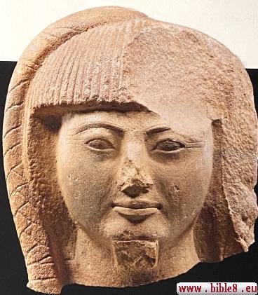 Статуя сына фараона Рамсеса II, который - как предполагают - и противостоял Моисею.
 Неизвестно или именно этот сын был его первенцем, но вероятно, если это не он, умерший 
 первенец мог быть похож на своего брата.