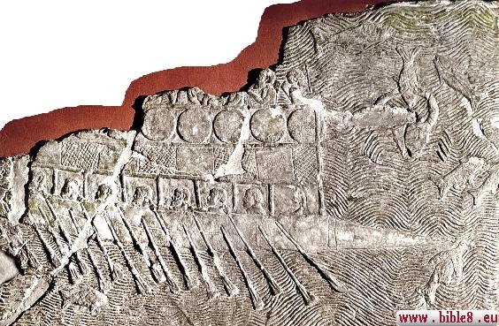 Изображение Финикийского корабля 7 века до н.э.